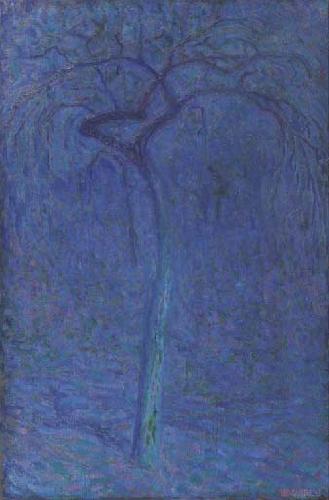Leo Gestel Boom in maanlicht oil painting picture